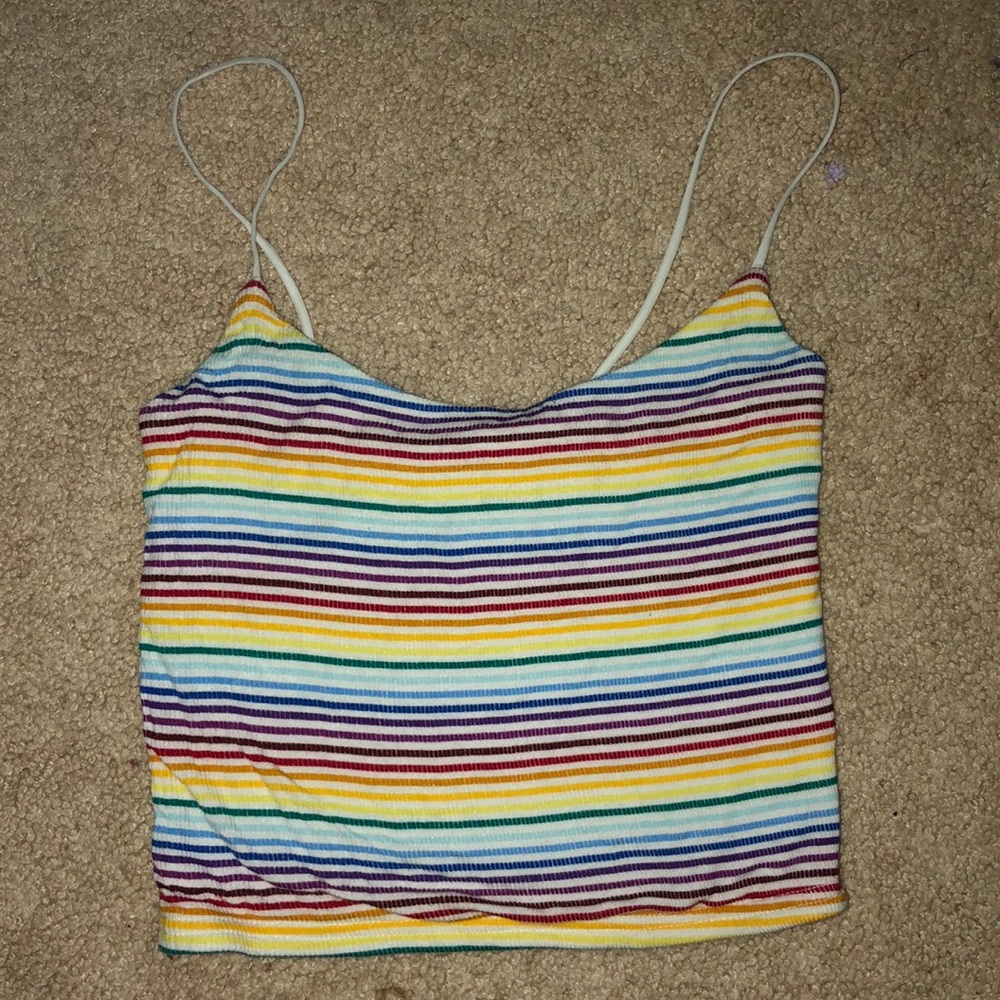 Pacsun Striped Crop Top